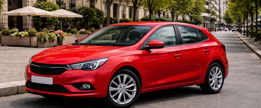 Voiture d’occasion compacte rouge à Boulogne-Billancourt, annonce auto locale dans les Hauts-de-Seine