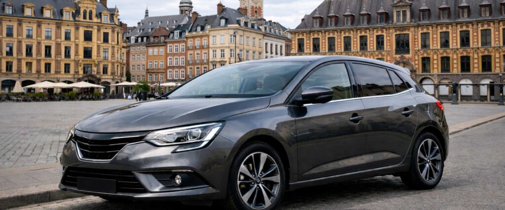 Voiture d’occasion à Lille stationnée sur la Grand’Place, annonce auto locale dans le Nord