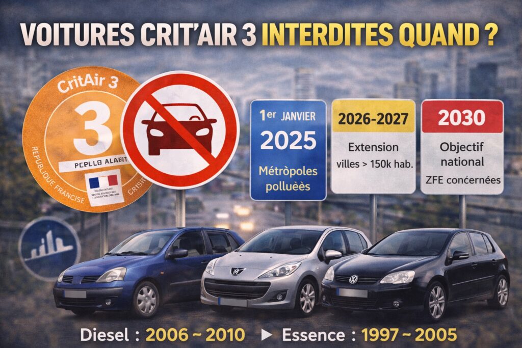 Interdiction des Crit'Air 3 à venir