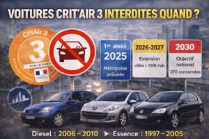 Interdiction des Crit'Air 3 à venir