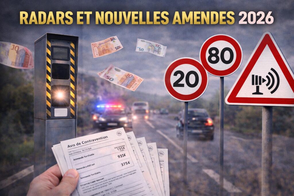 Les amendes avec les nouveaux radars