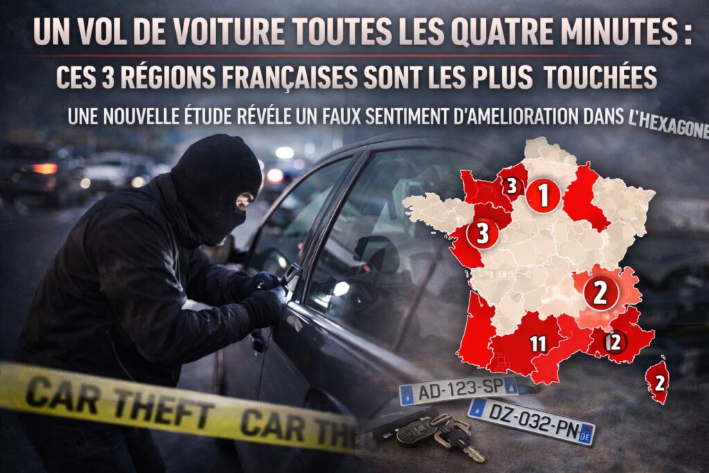 Vol de voiture en France toutes les 4 minutes